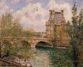 el pabellón de flore y el puente real 1902 Camille Pissarro